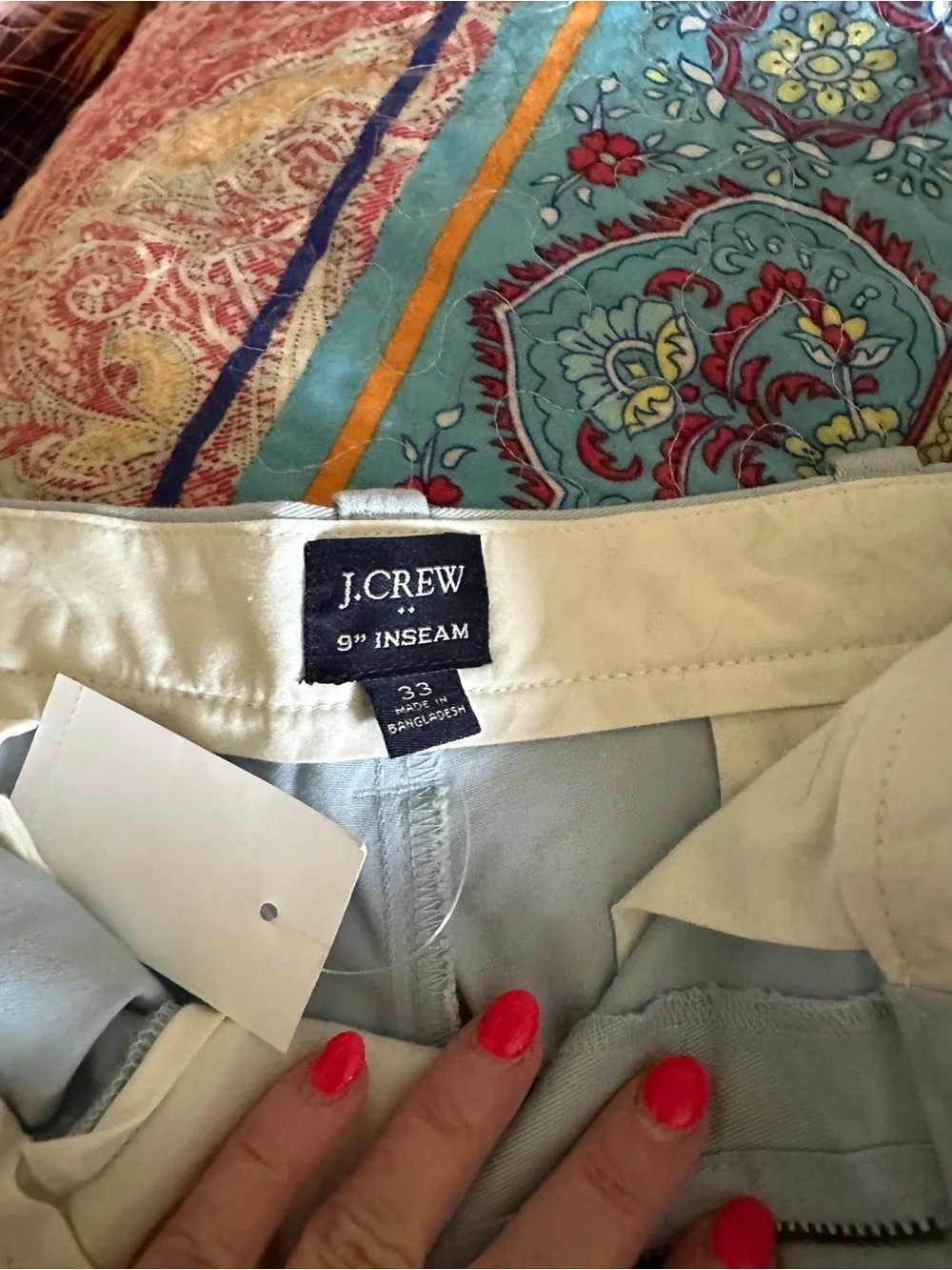 J. Crew Men’s Flat Front Shorts in Light Sage
